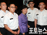 박근혜 대통령 후보  ROTC 정무포럼 참석