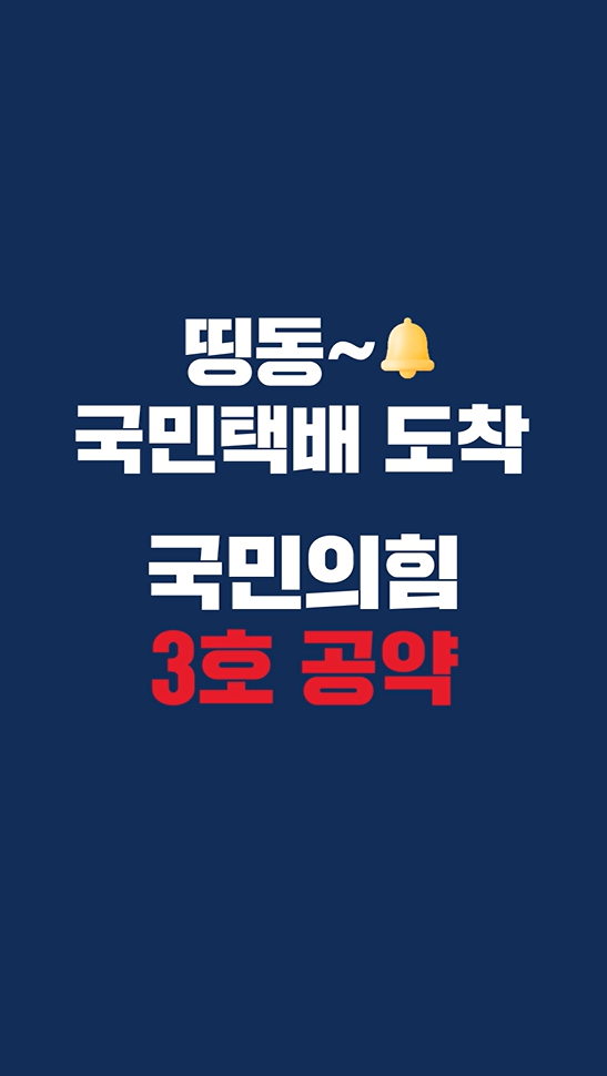 국민의힘 3호 공약