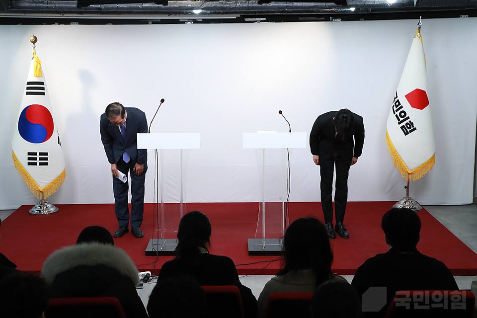 한동훈 당 대표, 한덕수 국무총리 대국민 공동 담화